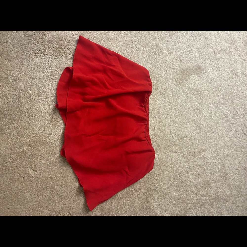 Red tube top